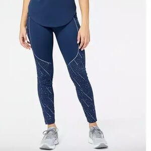 New Balance‎ Women's Reflective Print Impact Run Heat Size XS Running Tights NEW